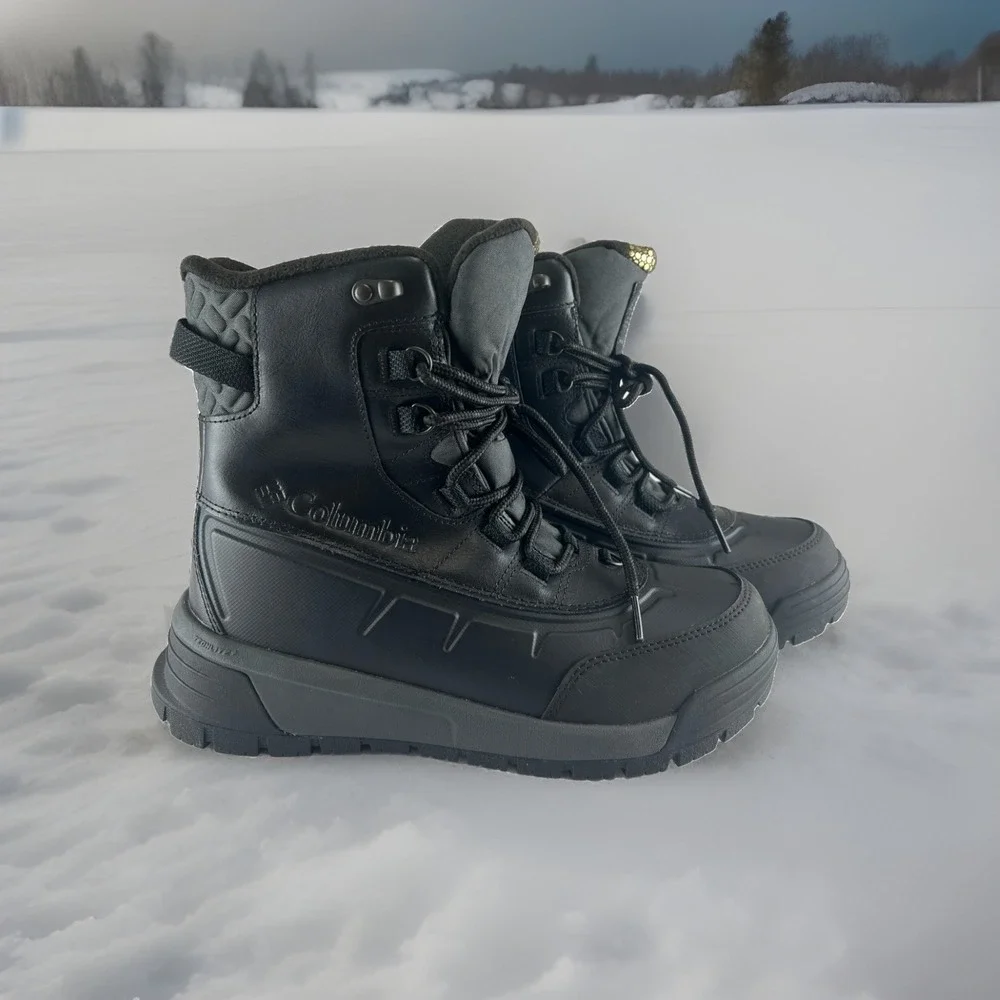 Columbia Mens Bugaboots Size 9 Celsius Waterproof Black Graphite Snow Boots